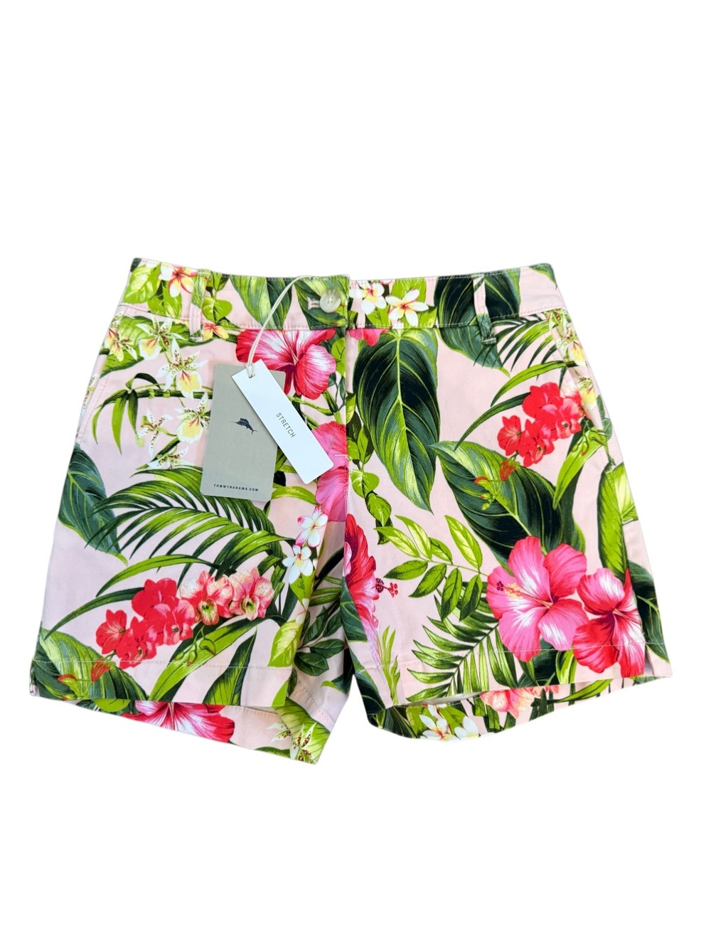Tommy Bahama Pink Tropical Floral Bermuda Shorts-NWT Size 0